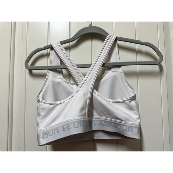 Under Armour Compression Sports Athletic Bra White Size Large - Picture 4 of 4